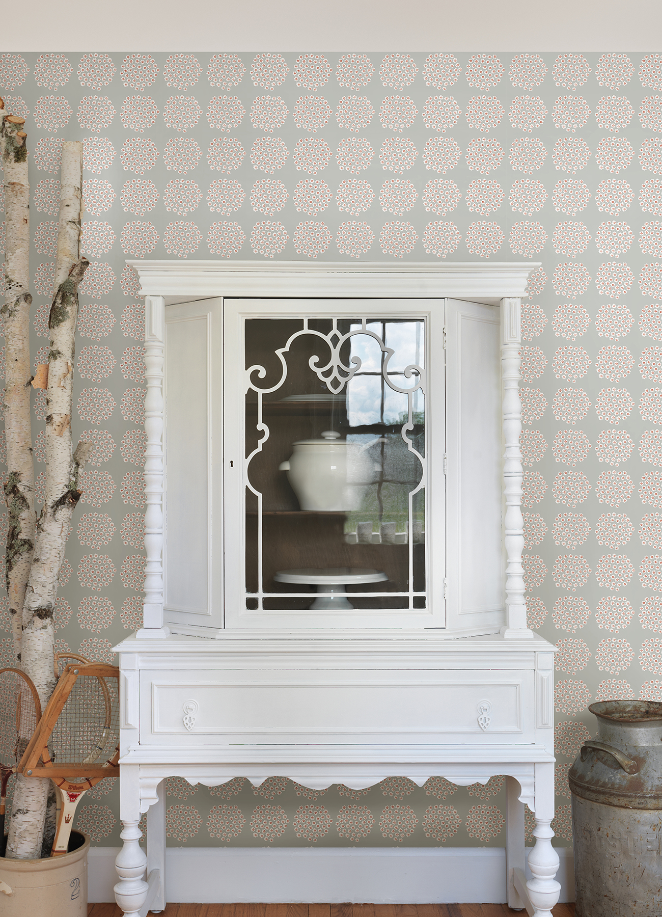 Grey Puketti Peel & Stick Wallpaper