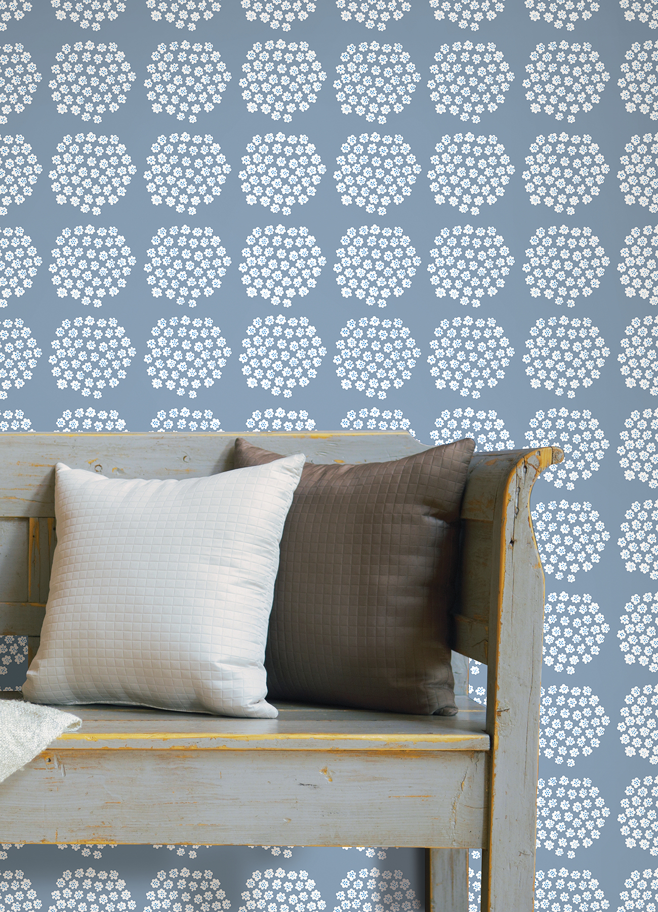 Blue Puketti Peel & Stick Wallpaper