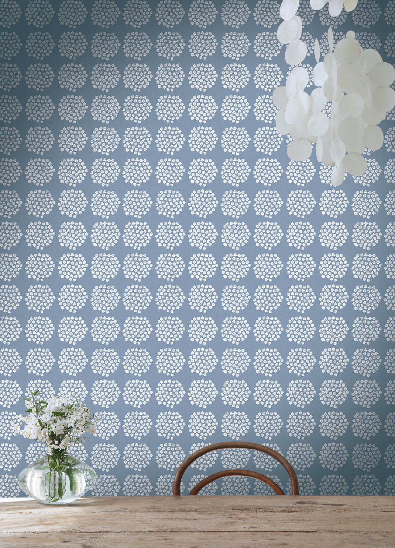 Blue Puketti Peel & Stick Wallpaper