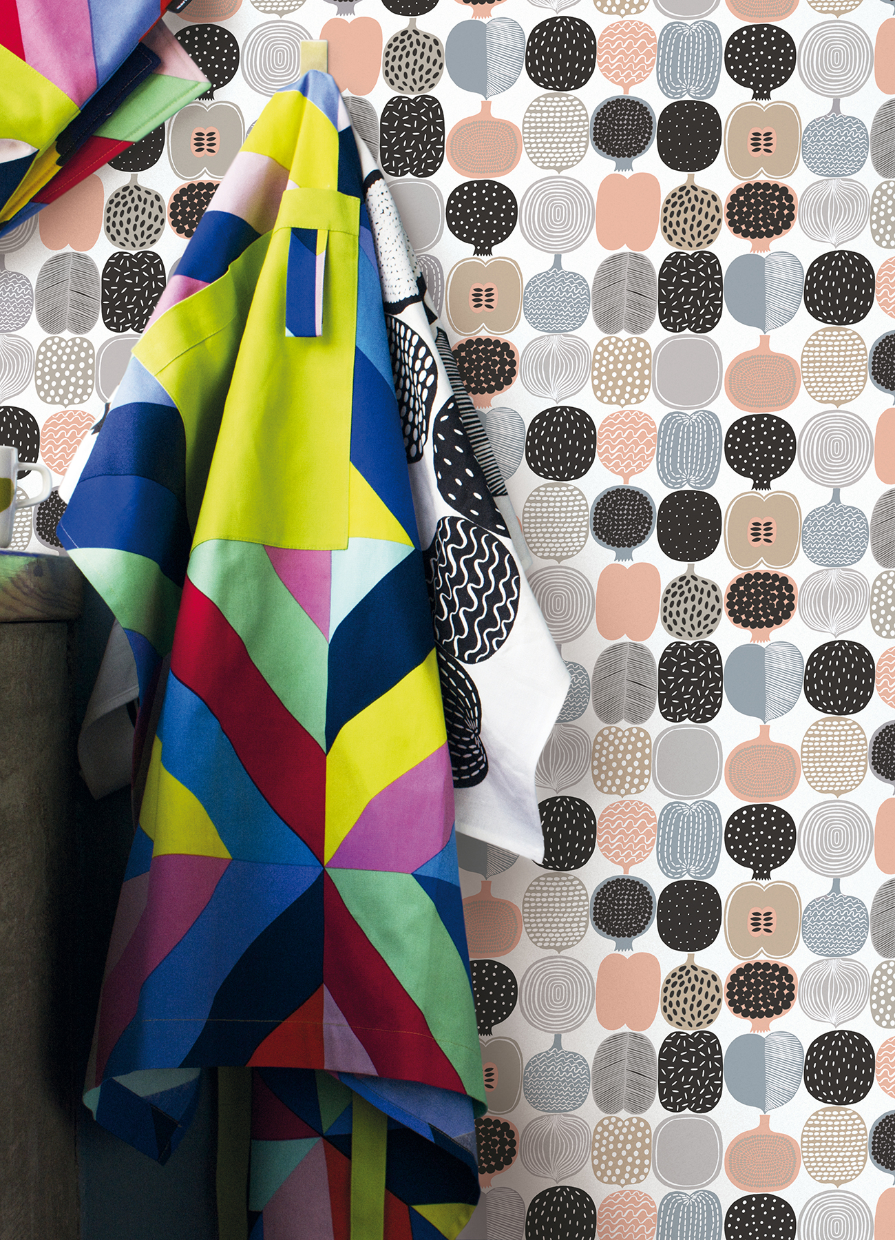 Pink and Grey Kompotti Peel & Stick Wallpaper