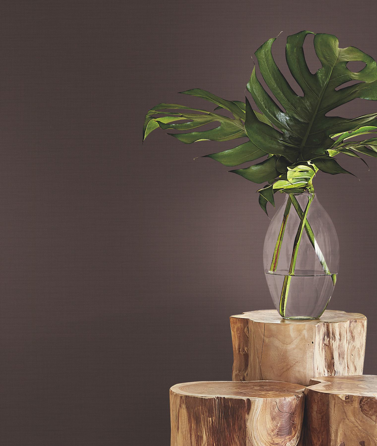 Evermore Merlot Woven Wallpaper