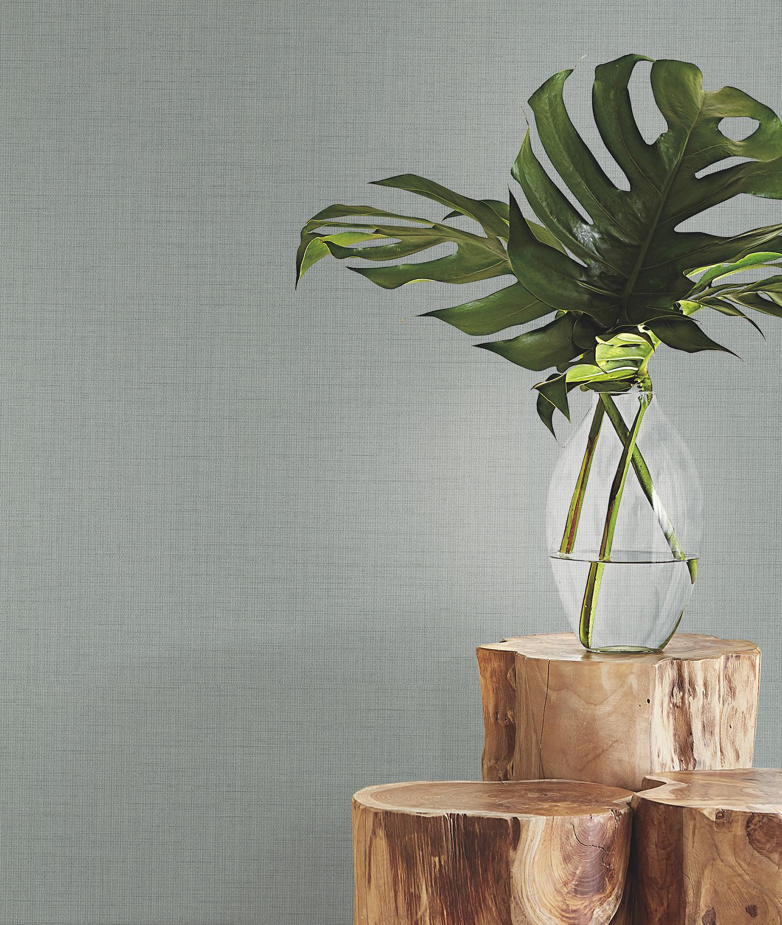 Evermore Aqua Woven Wallpaper