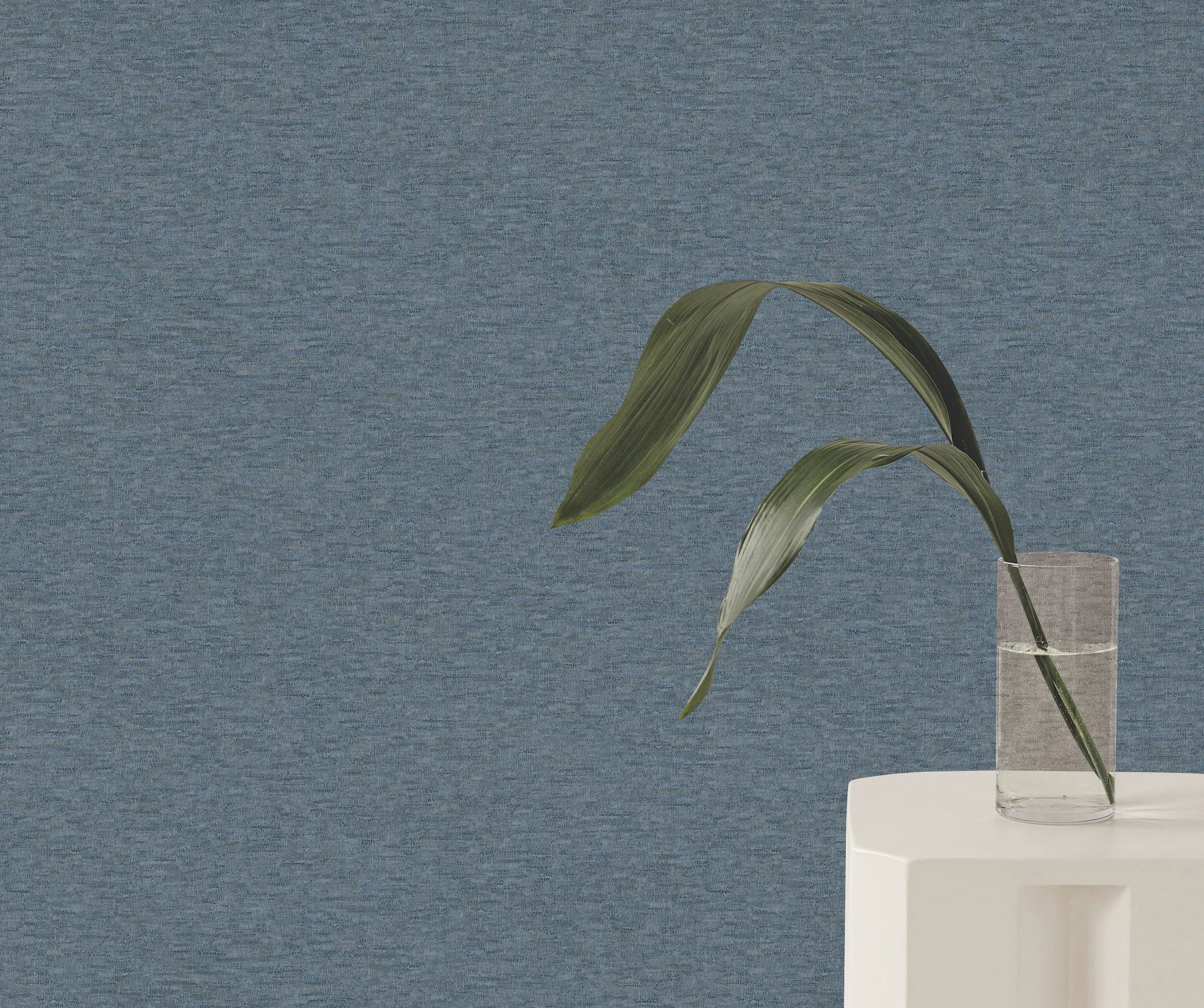 Tide Water Blue Textured Wallpaper