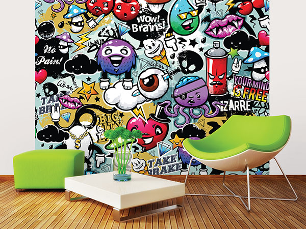 Graffiti Monster Wall Mural