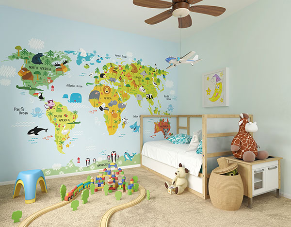 The Whole Wide World Wall Mural
