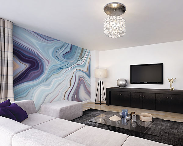 Marbled Ink Wall Mural