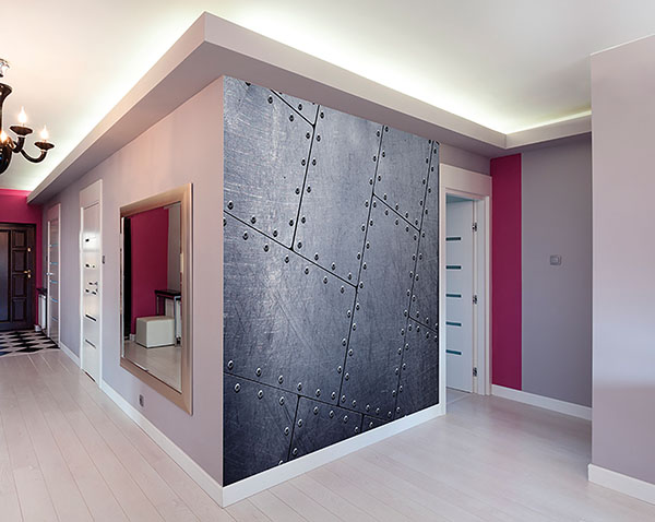 Tiled Metal Wall Mural