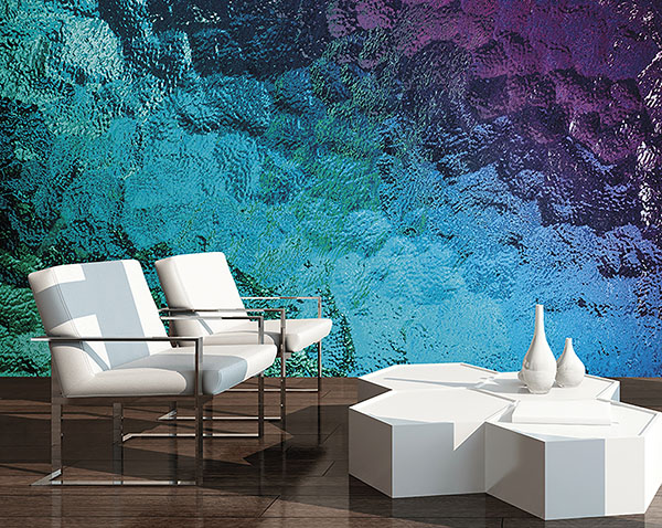Colored Glass Wall Mural