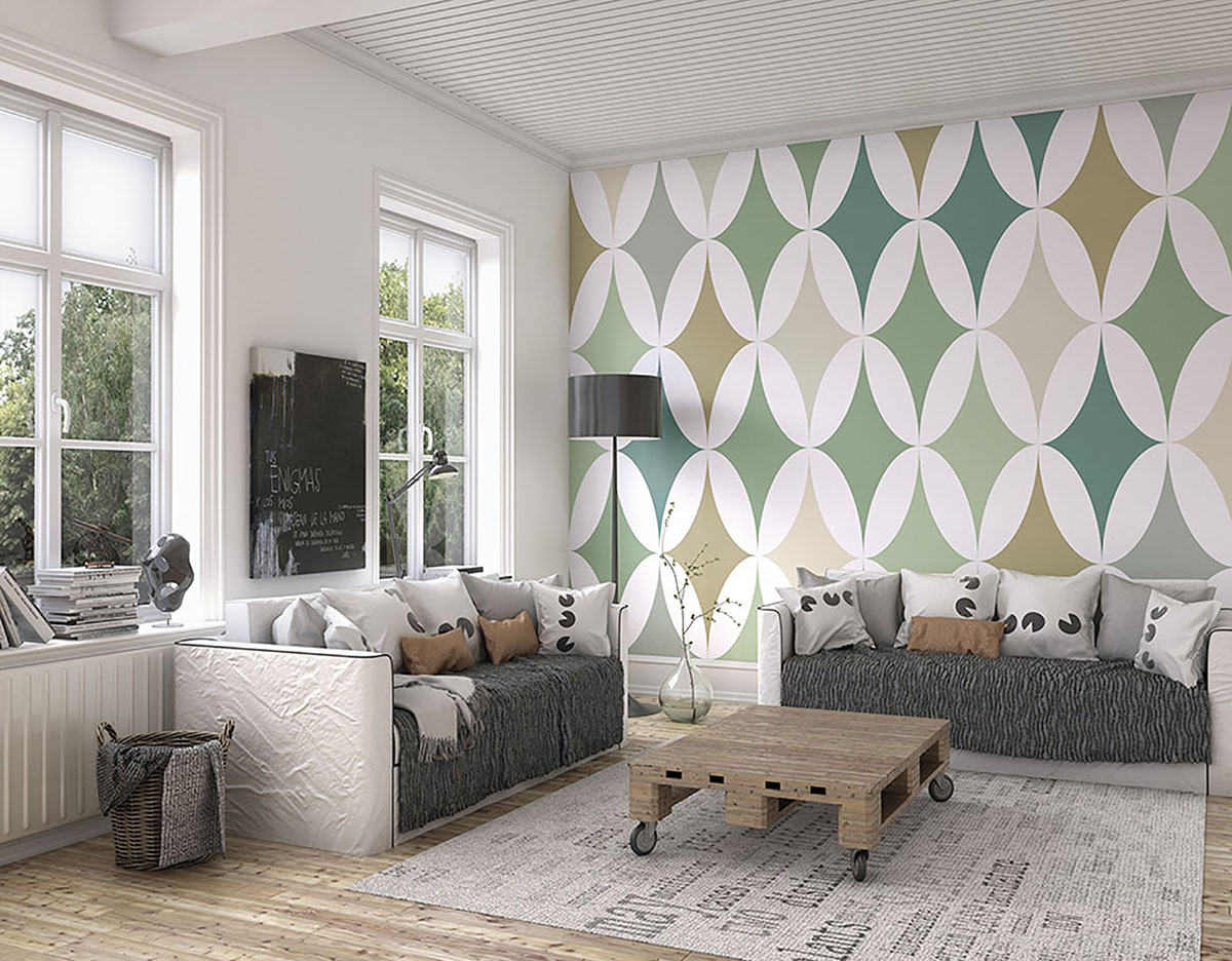 Green Formation Wall Mural