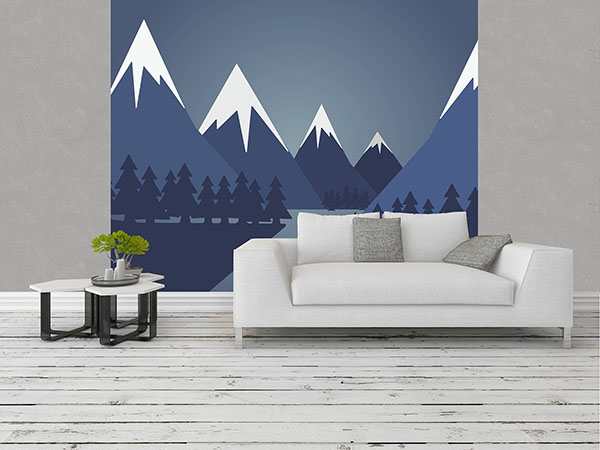 Snow Mountain Wall Mural