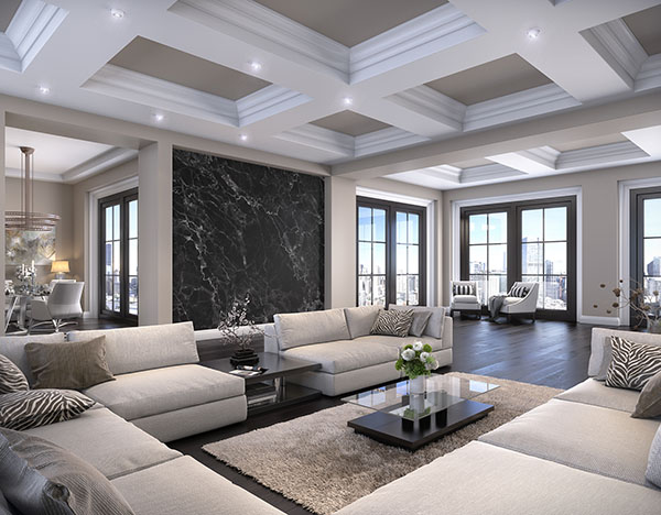 Black Marble Wall Mural
