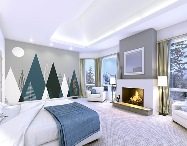 Mountainscape Wall Mural