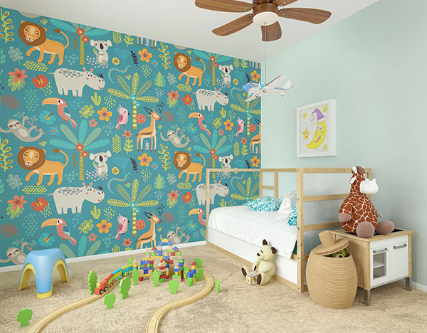 Jungle Animals Wall Mural