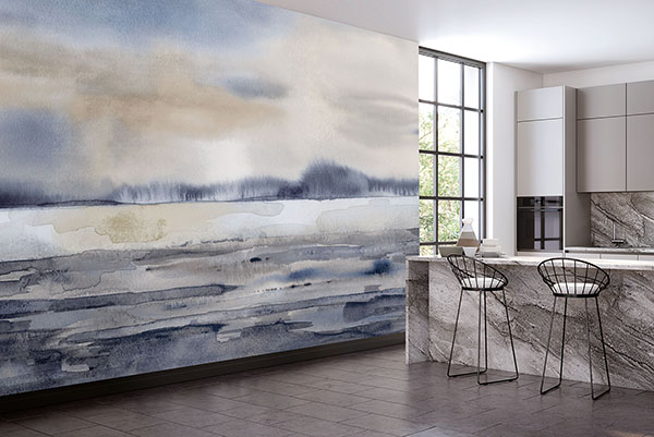 Winter Sunset Wall Mural