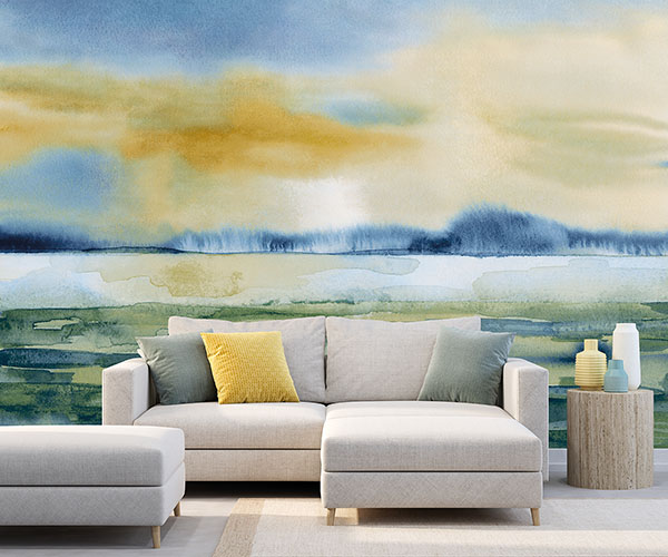 Golden Sunset Wall Mural