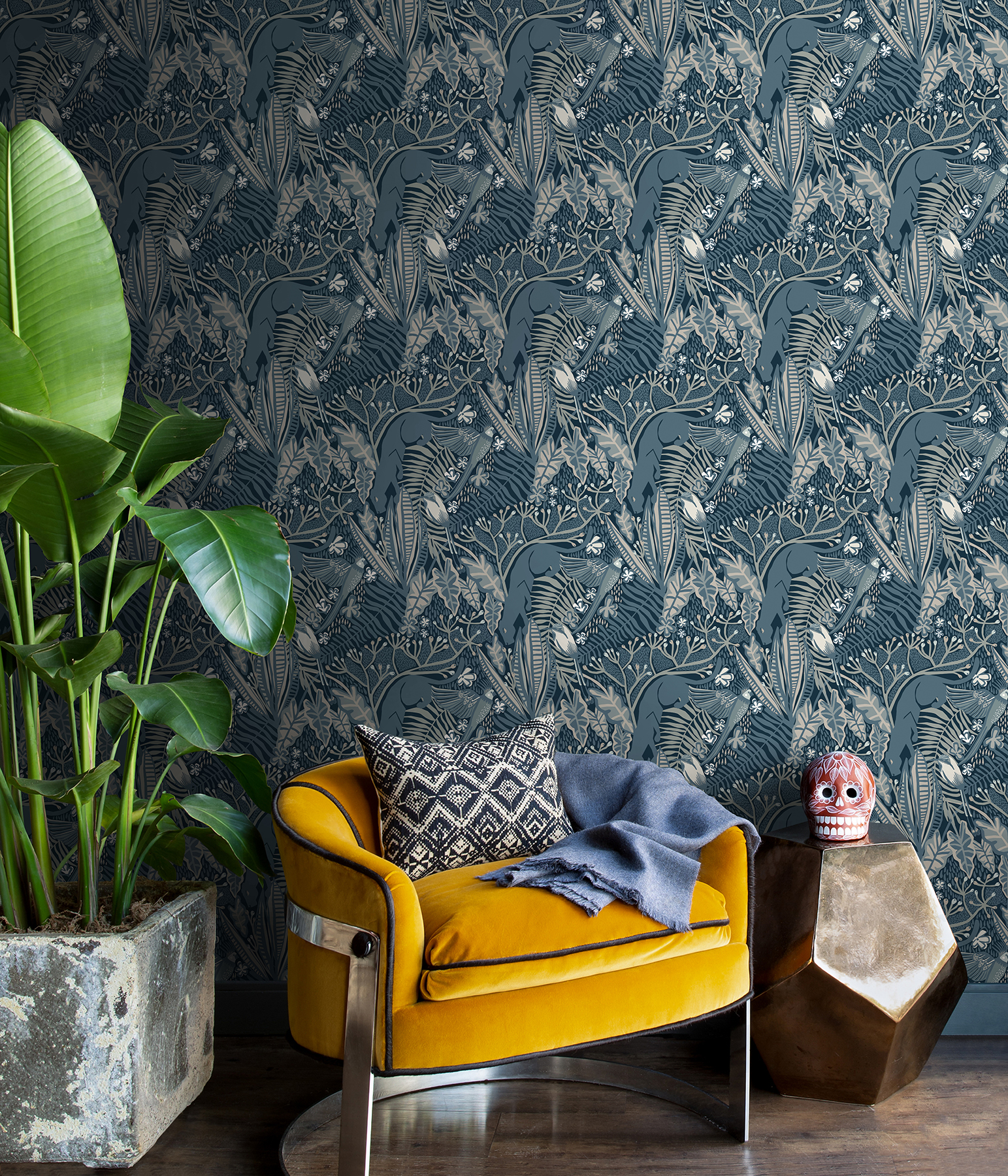 Blues Poise Peel & Stick Wallpaper