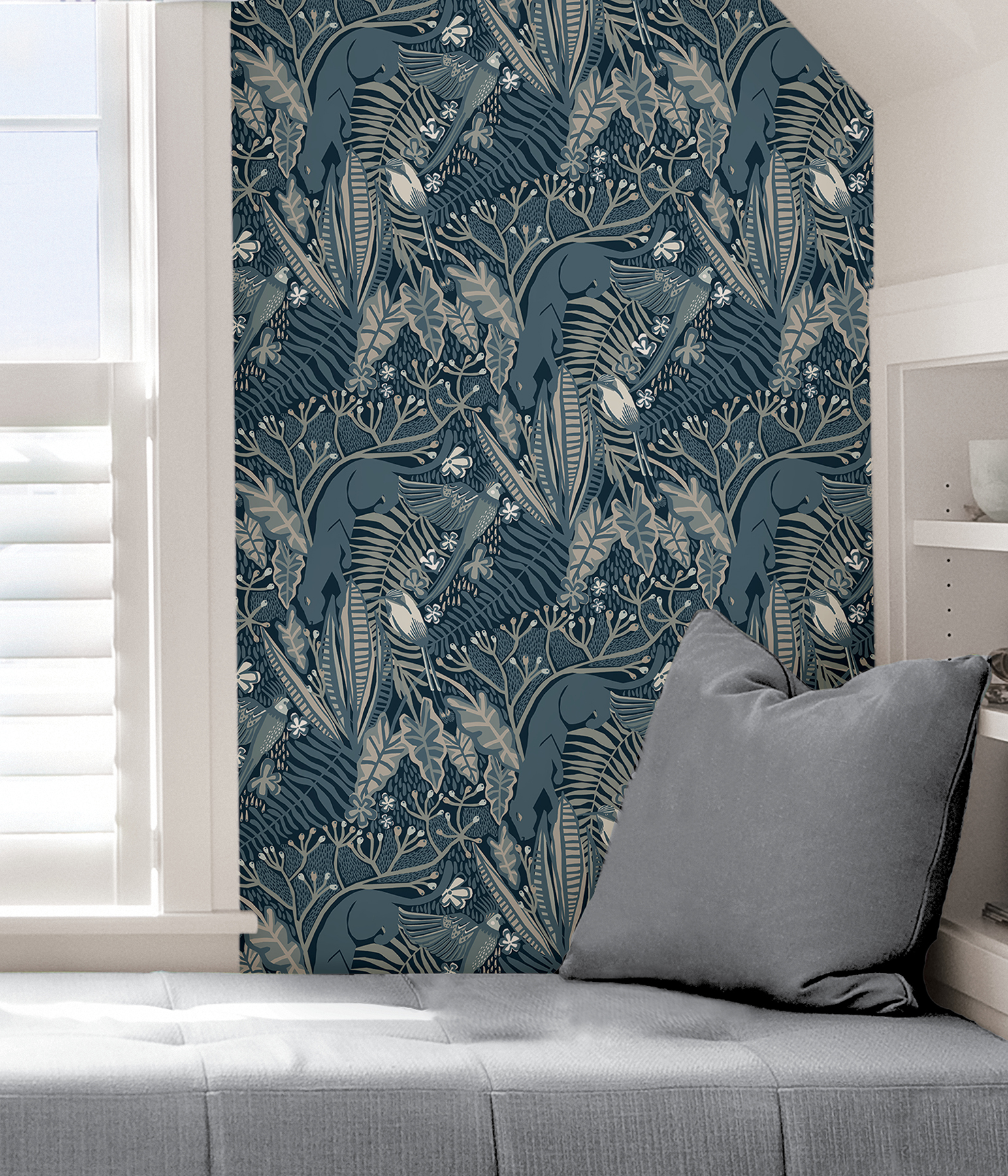 Blues Poise Peel & Stick Wallpaper