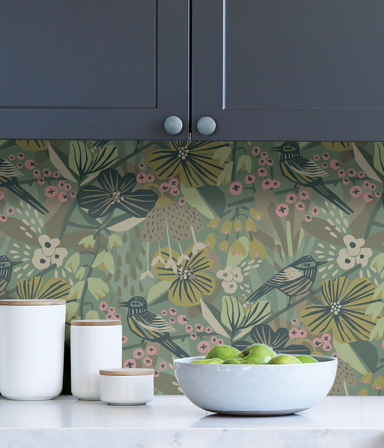 Sage Jaybird Peel & Stick Wallpaper