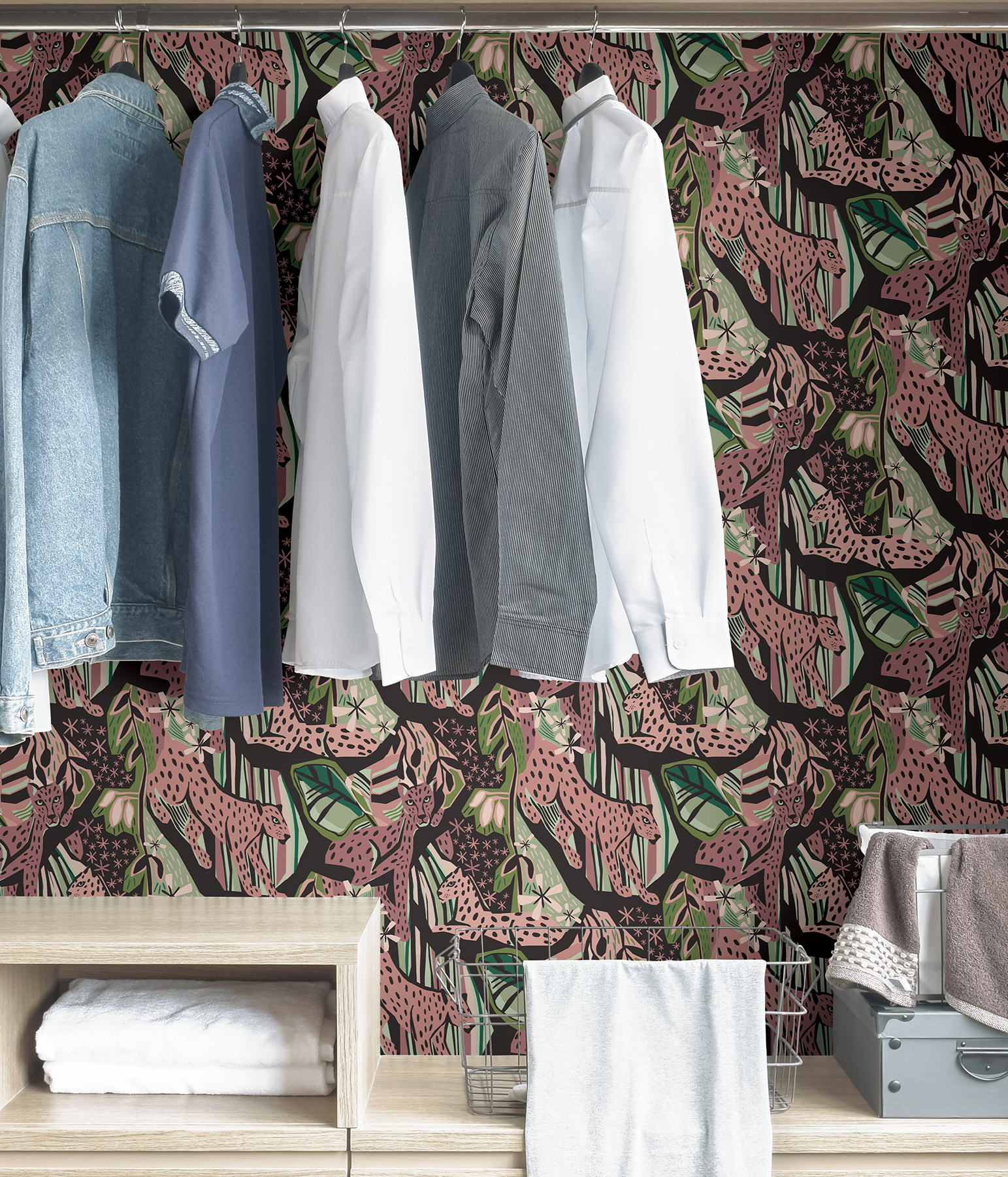 Plum Cat Nap Peel & Stick Wallpaper