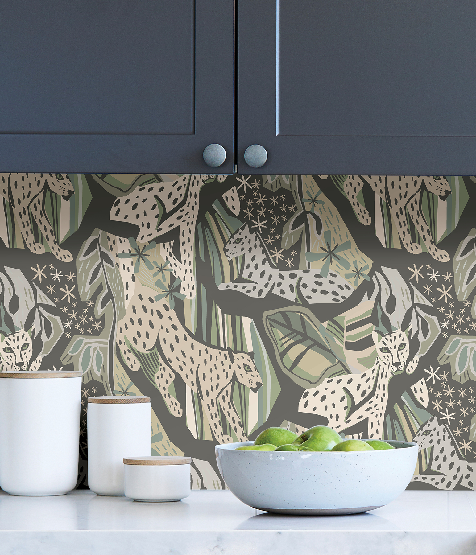 Cream Grey Cat Nap Peel & Stick Wallpaper