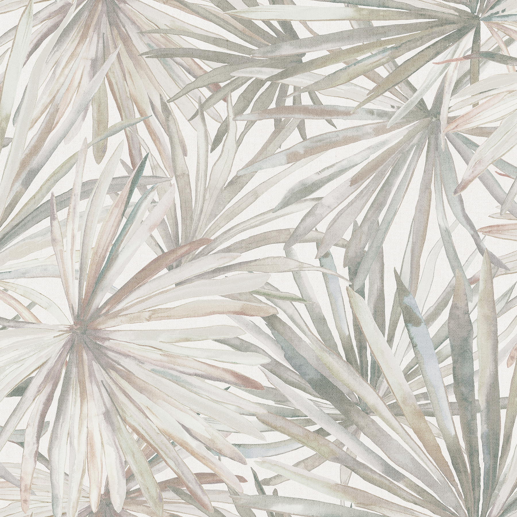 Corifa Cream Palm Leaf Wallpaper