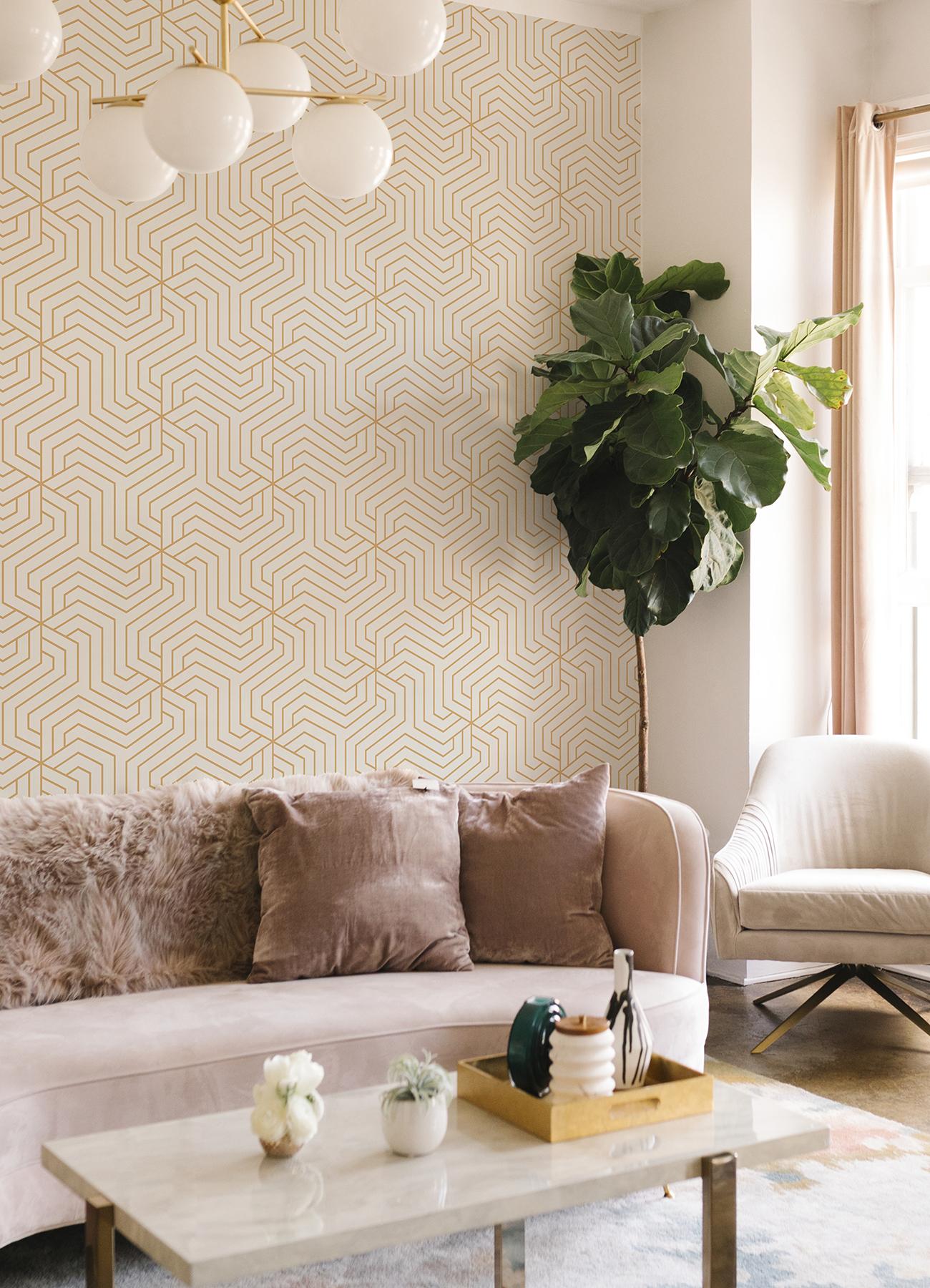 Rachel Zoe Peel and Stick Wallpaper by NuWallpaper and Brewster