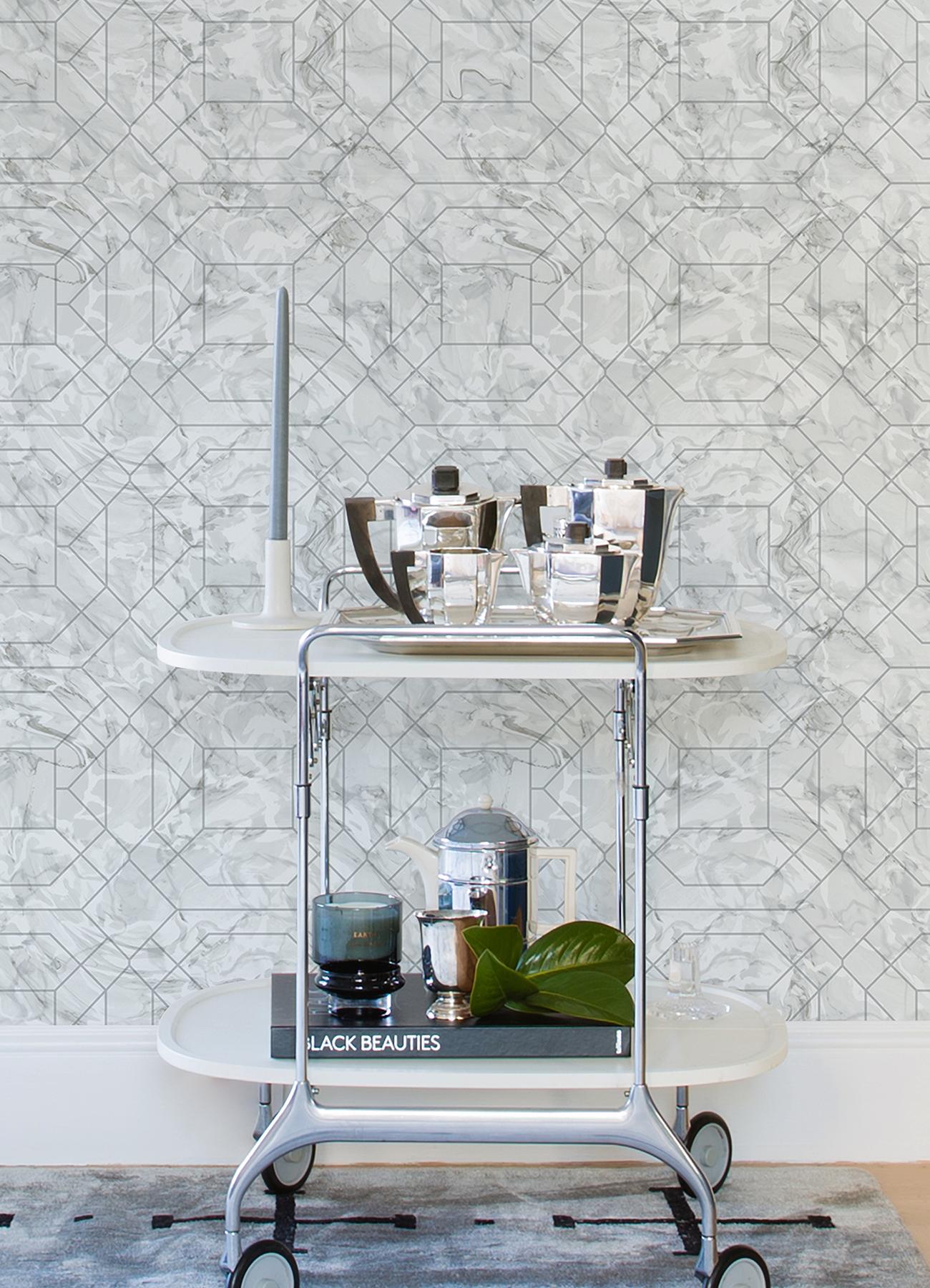Rachel Zoe Peel and Stick Wallpaper by NuWallpaper and Brewster