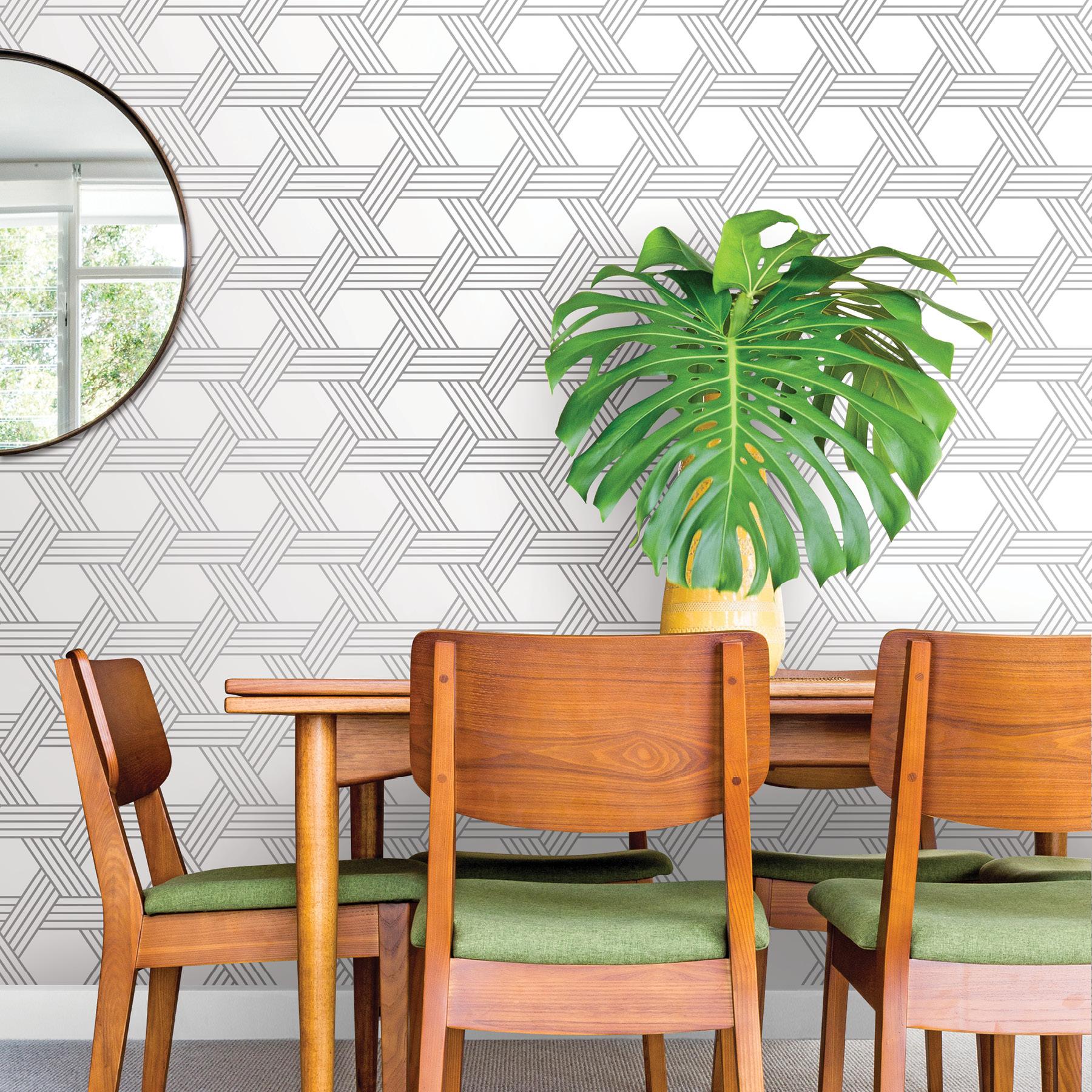 Scott Living by Drew and Jonathan Scott Peel and Stick Wallpaper by NuWallpaper and Brewster