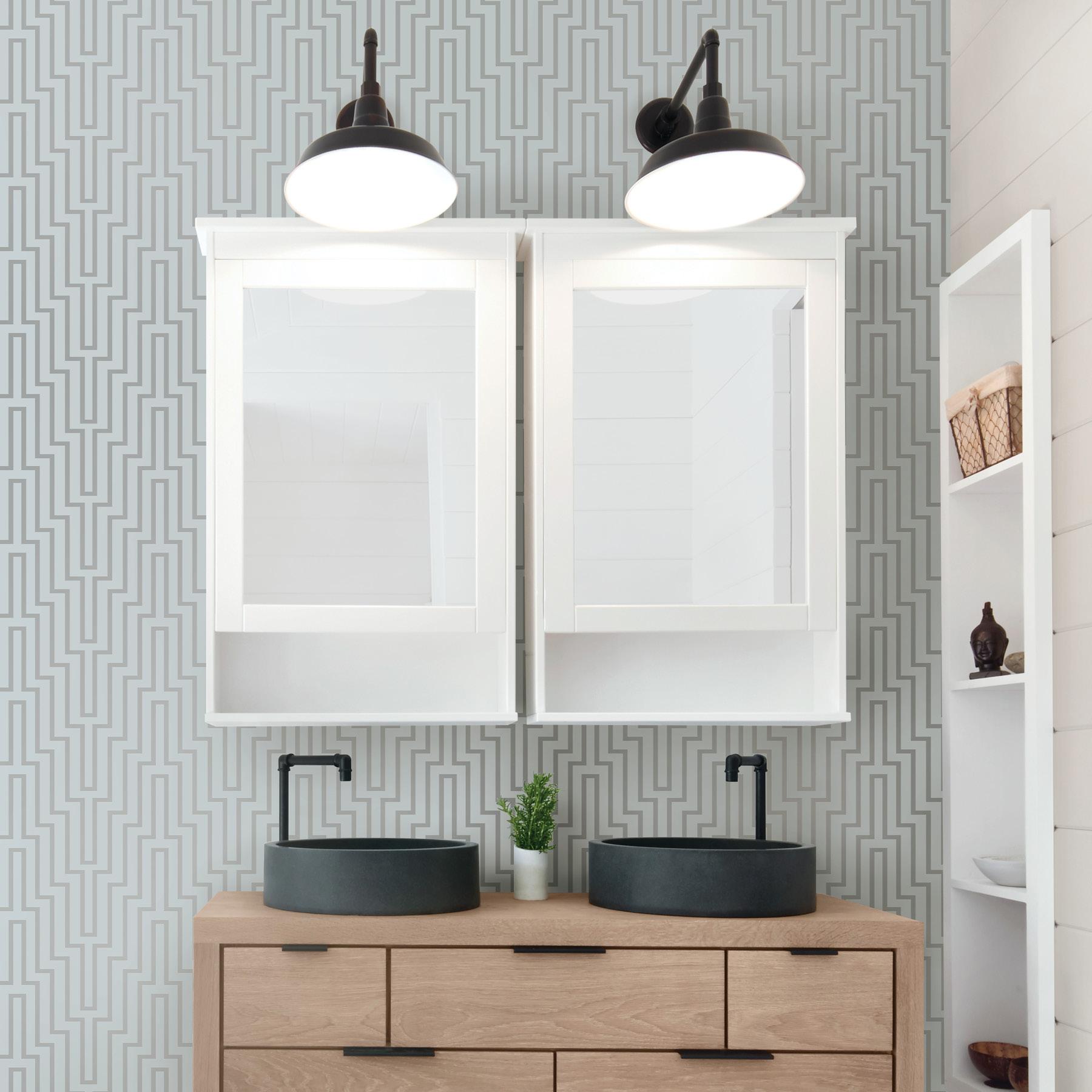 Scott Living by Drew and Jonathan Scott Peel and Stick Wallpaper by NuWallpaper and Brewster