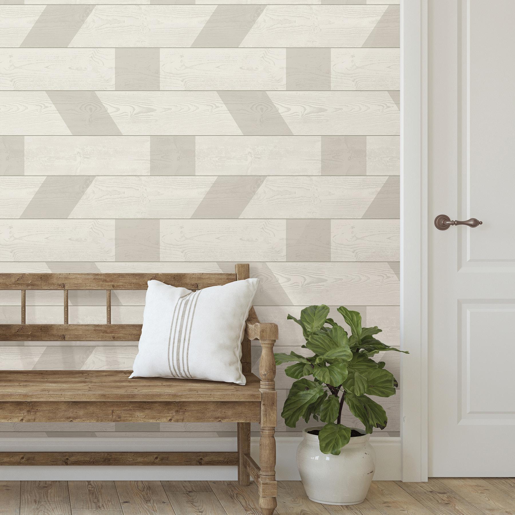 Scott Living by Drew and Jonathan Scott Peel and Stick Wallpaper by NuWallpaper and Brewster