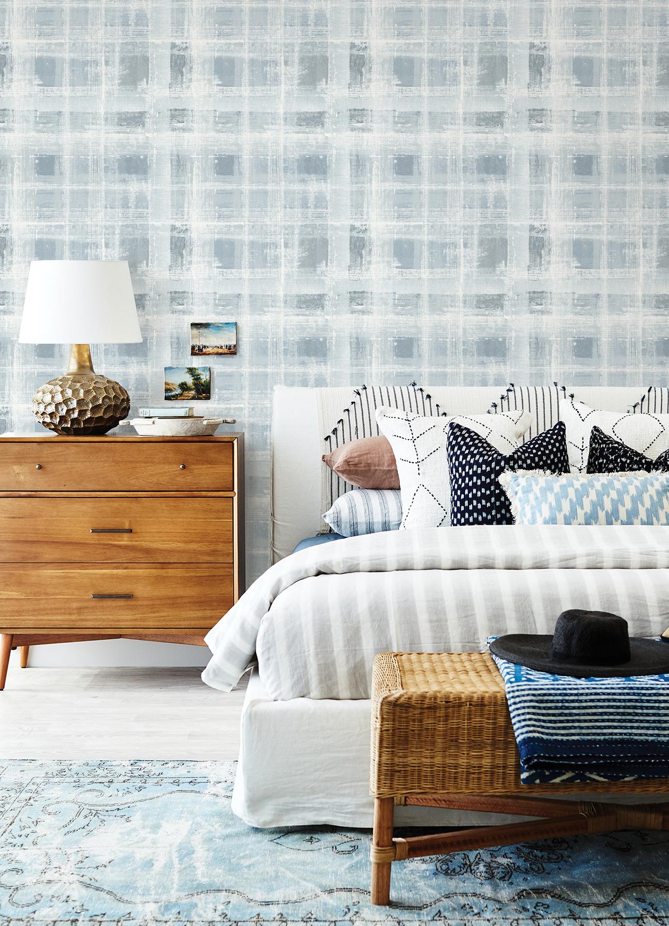 Scott Living by Drew and Jonathan Scott Peel and Stick Wallpaper by NuWallpaper and Brewster