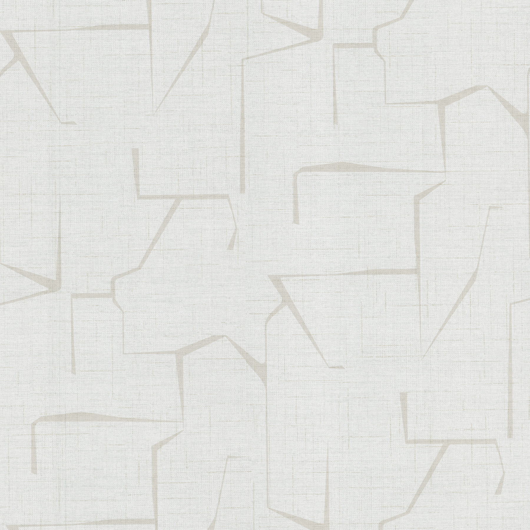 Lyle Off-White Abstract Geometric Wallpaper