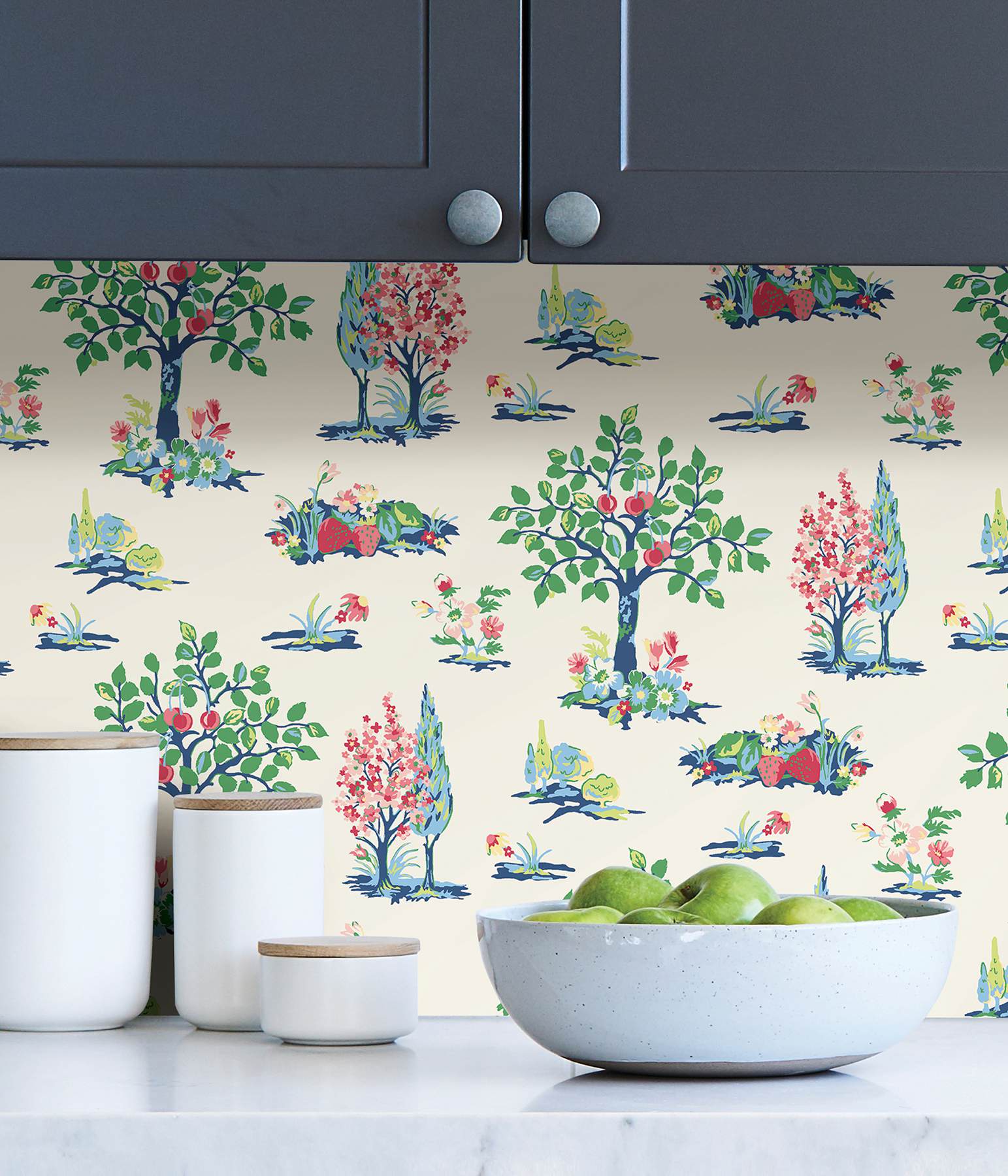 Green Charming Grove Peel & Stick Wallpaper