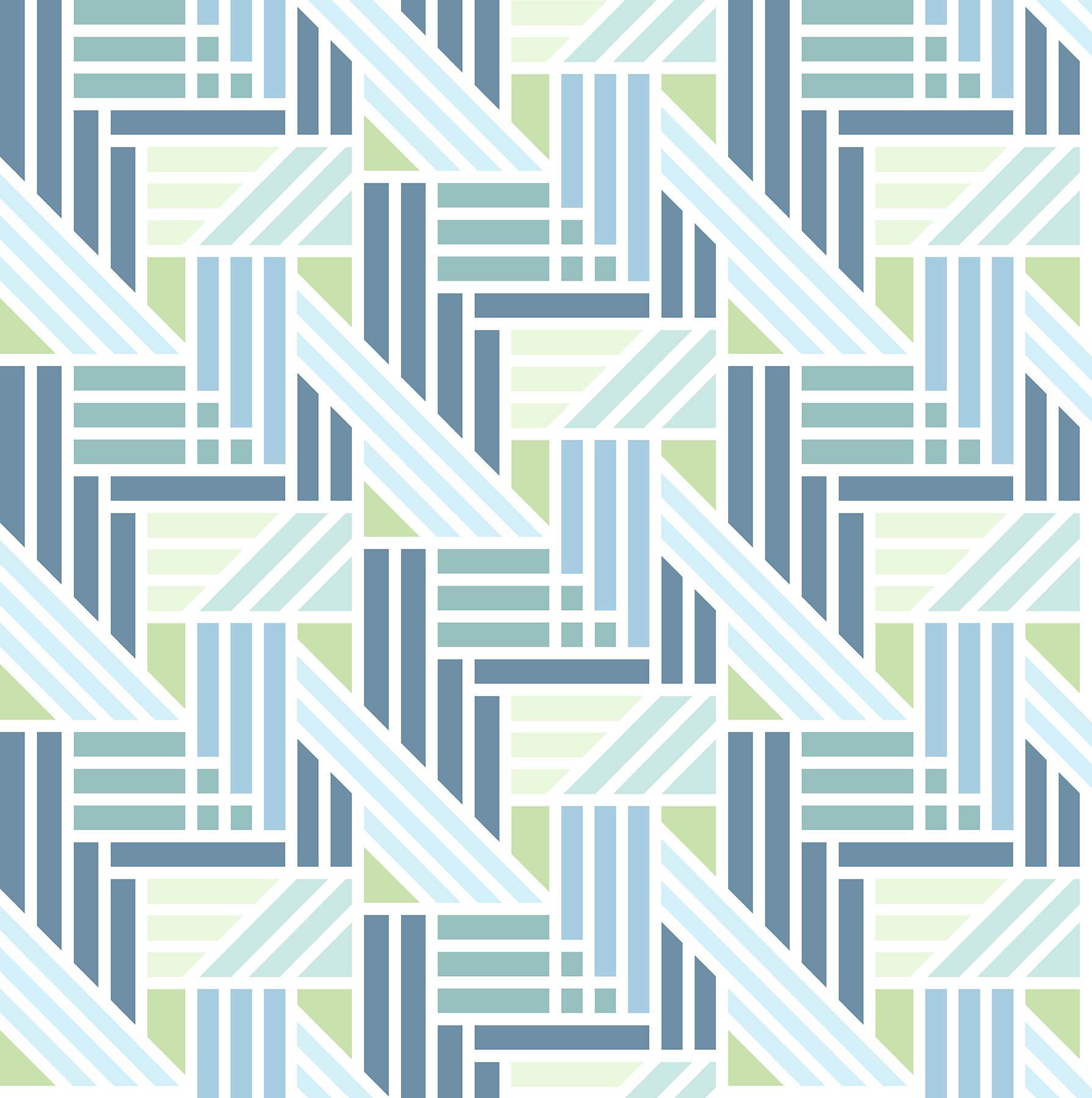 Teal Geo Medallion Peel & Stick Wallpaper
