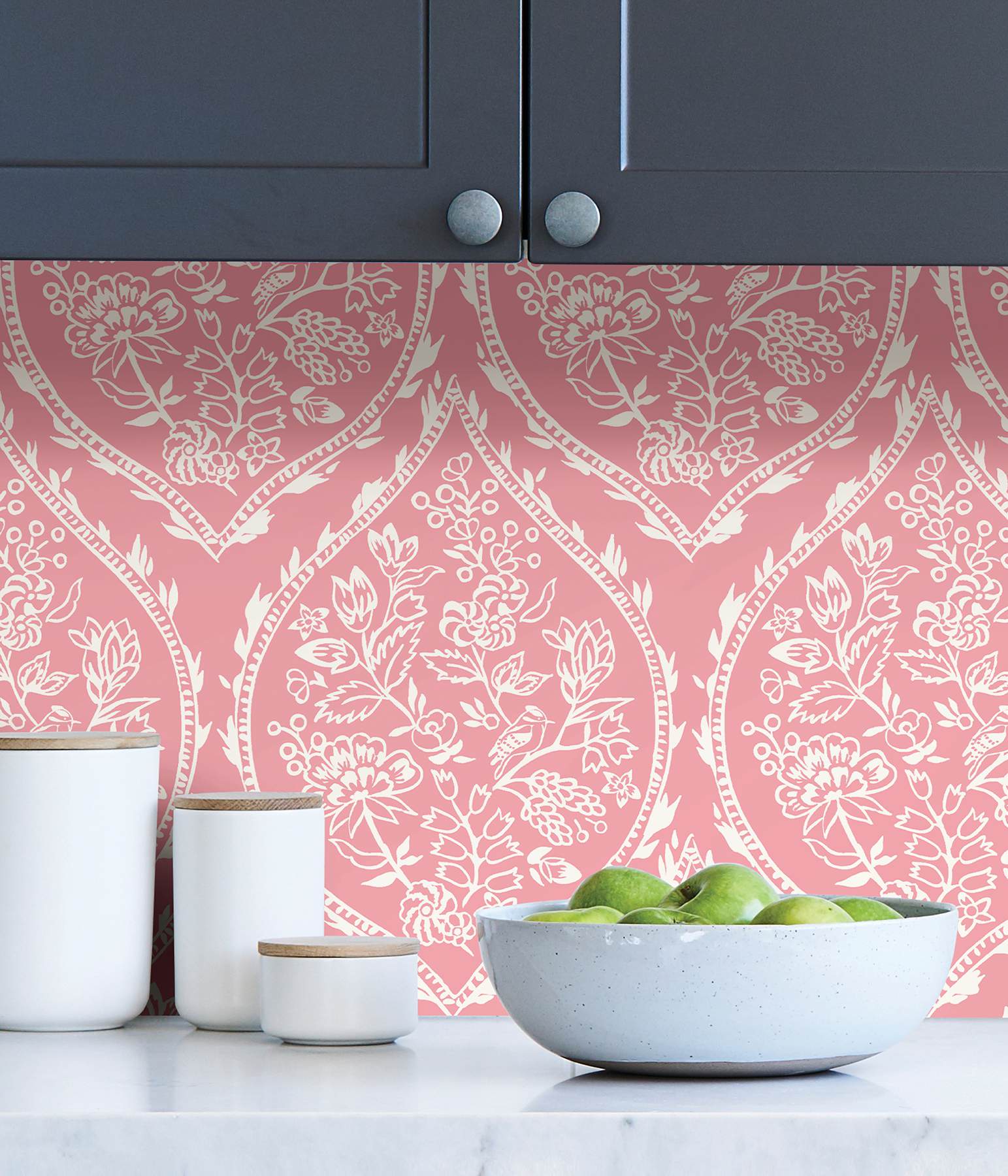 Pink Foxwood Meadow Peel & Stick Wallpaper