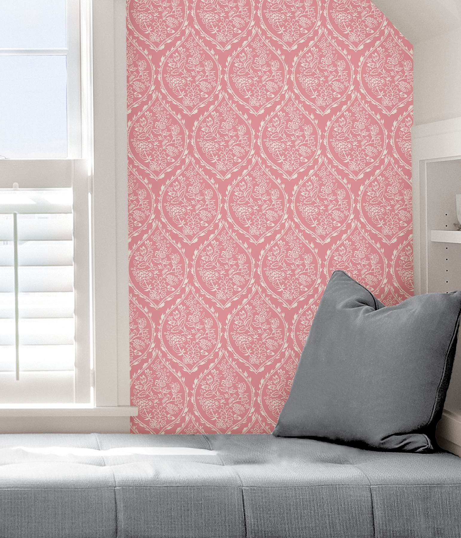 Pink Foxwood Meadow Peel & Stick Wallpaper