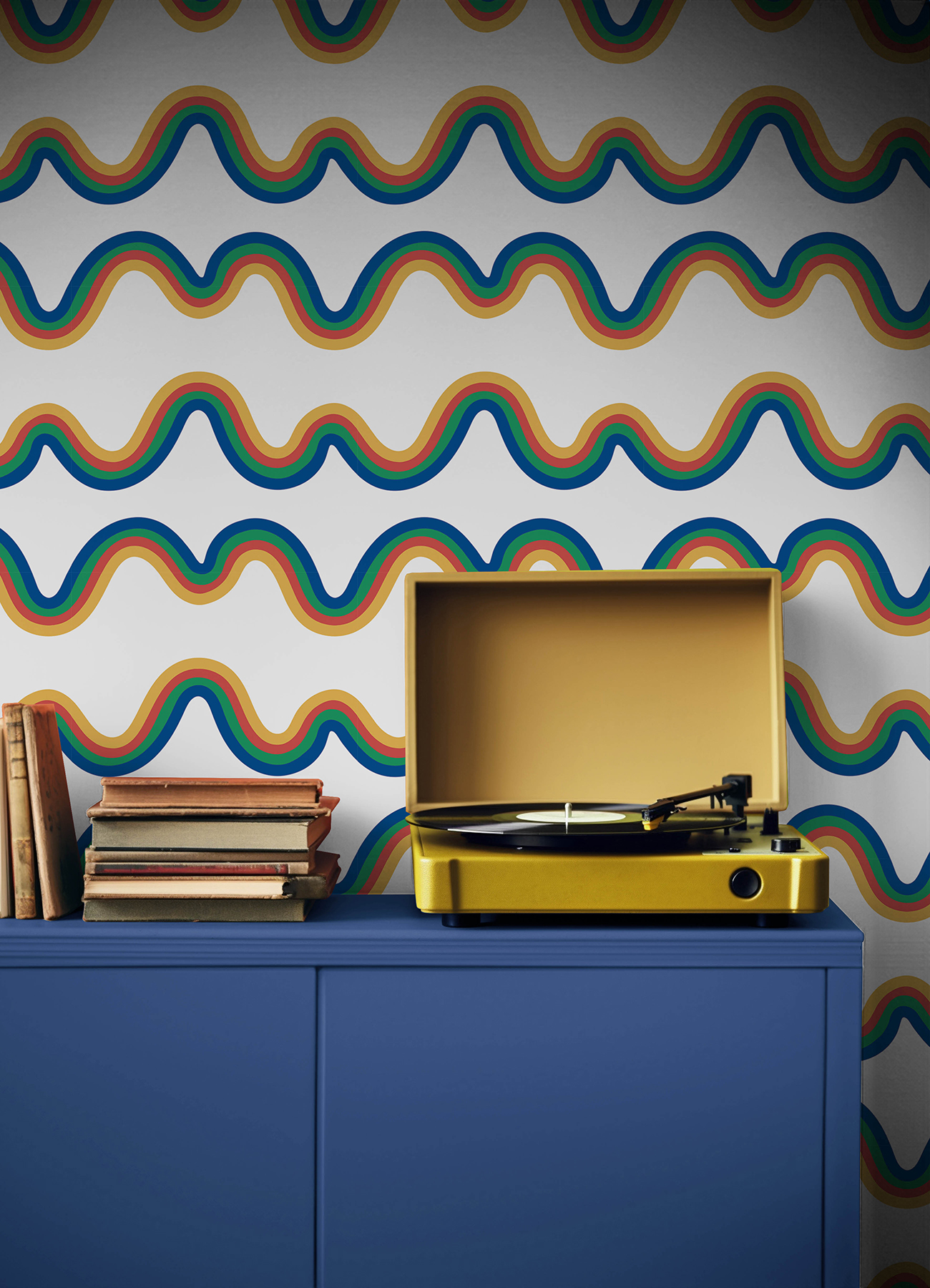 Beverly Slopes Blue Peel & Stick Wallpaper