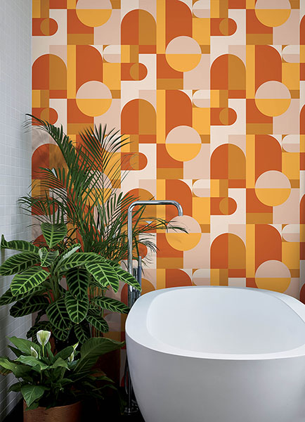 Boxanne Orange Peel & Stick Wallpaper
