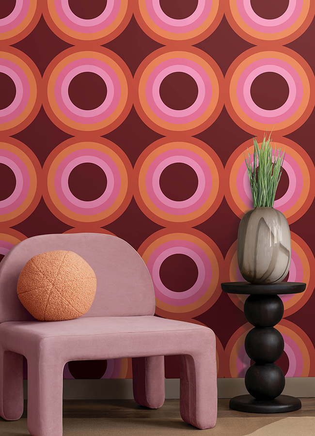 Sir Culls Pink Peel & Stick Wallpaper