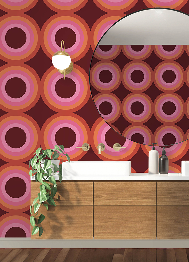 Sir Culls Pink Peel & Stick Wallpaper