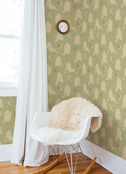 Sage Nudes Peel & Stick Wallpaper