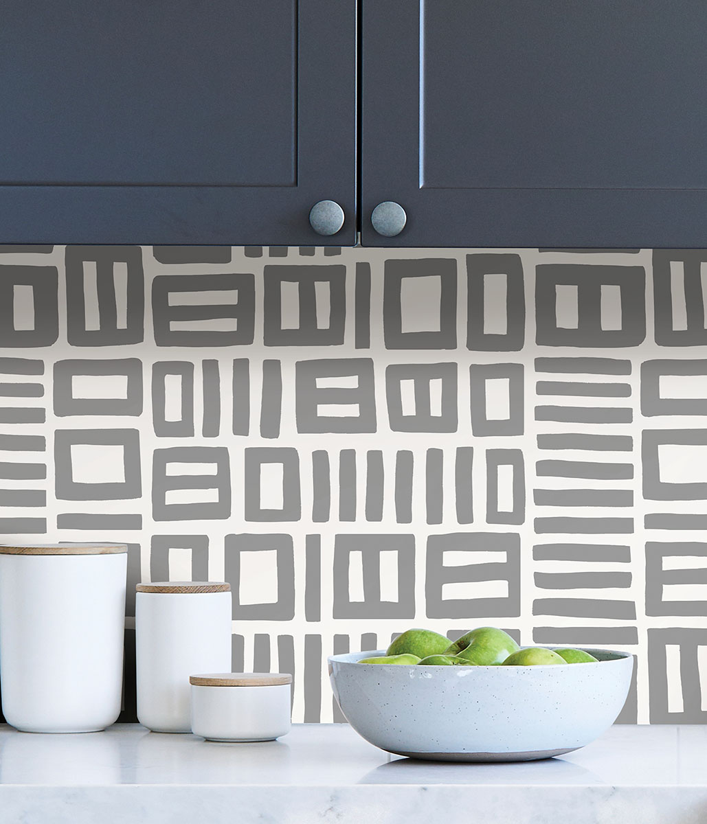 Grey Traverse Peel & Stick Wallpaper