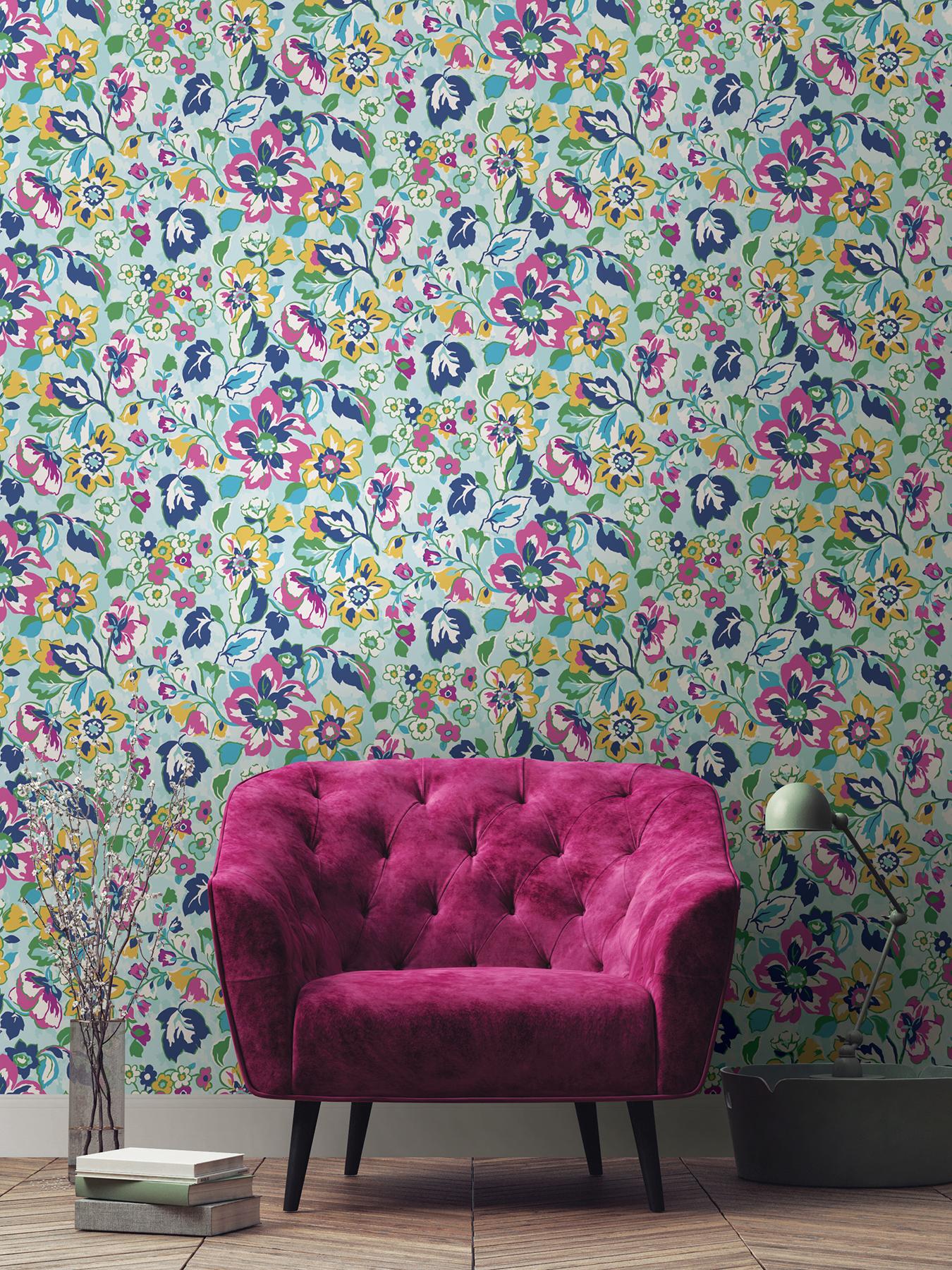 Wallpops by Vera Bradley Peel and Stick Wallpaper by NuWallpaper and Brewster
