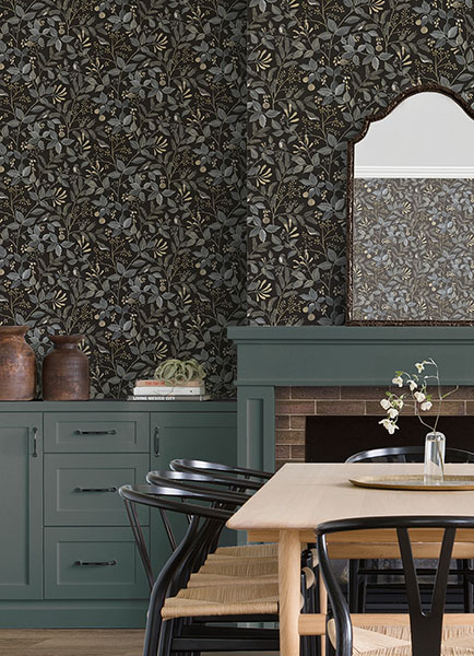 Emerson Licorice Peel & Stick Wallpaper