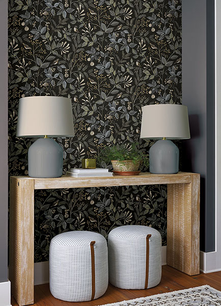 Emerson Licorice Peel & Stick Wallpaper