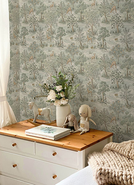 Bramble Wintergreen Peel & Stick Wallpaper