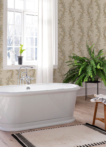 Posy Vanilla Peel & Stick Wallpaper