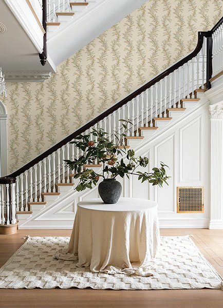 Posy Vanilla Peel & Stick Wallpaper