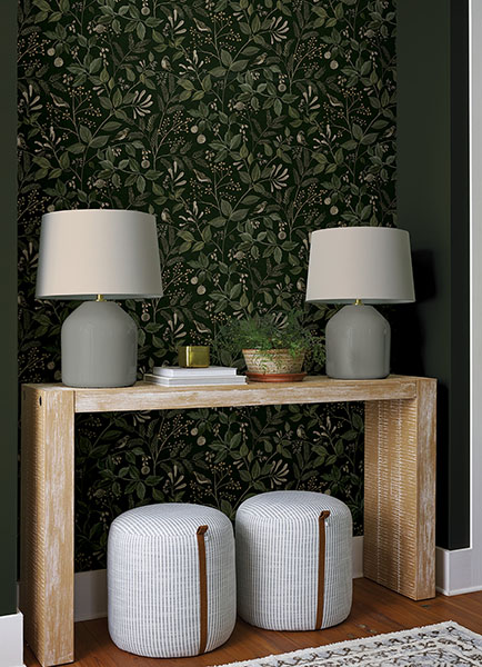 Emerson Hunter Green Peel & Stick Wallpaper
