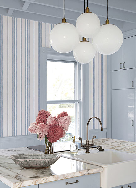 Alcott Sapphire Peel & Stick Wallpaper